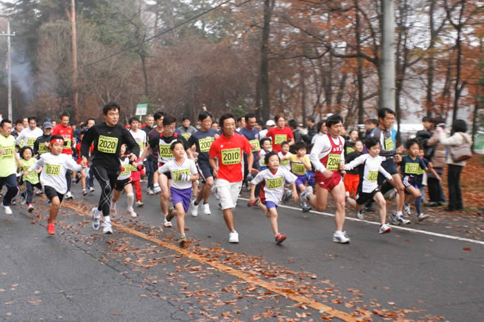 親子で快走!!（第27回しらさぎマラソン大会）