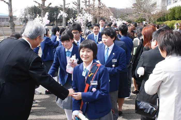 卒業おめでとう（上三川中学校卒業式）