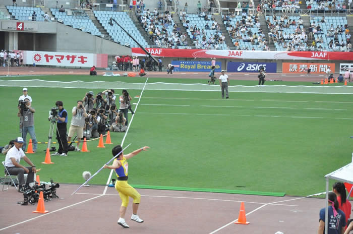 日本選手権女子やり投げ決勝