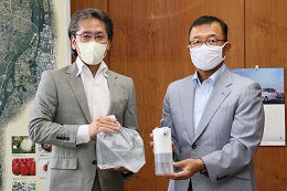 アルコール噴霧器寄付 アルコール噴霧器寄付