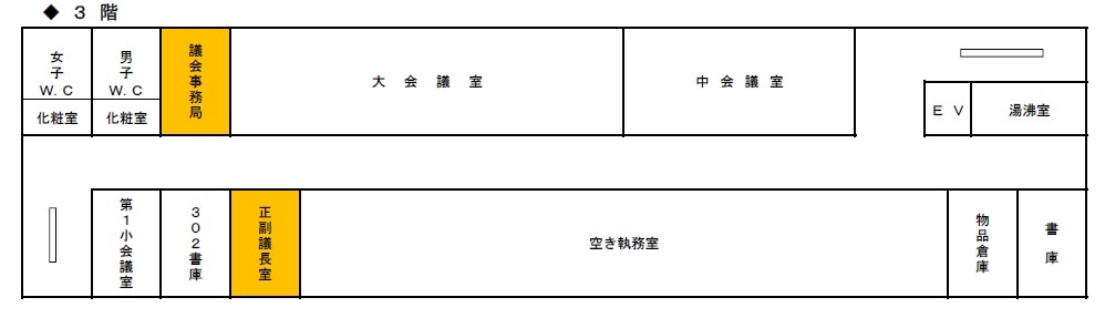 庁舎3階平面図 (1) 庁舎3階平面図 (1)