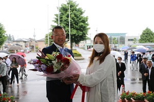 星野町長４期目初登庁
